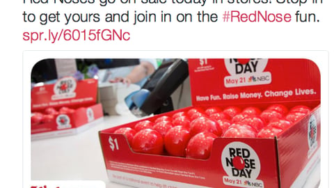 Walgreens 'Red Nose Day' Tweet